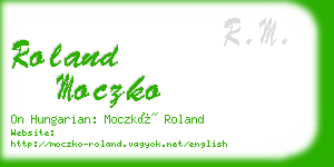 roland moczko business card